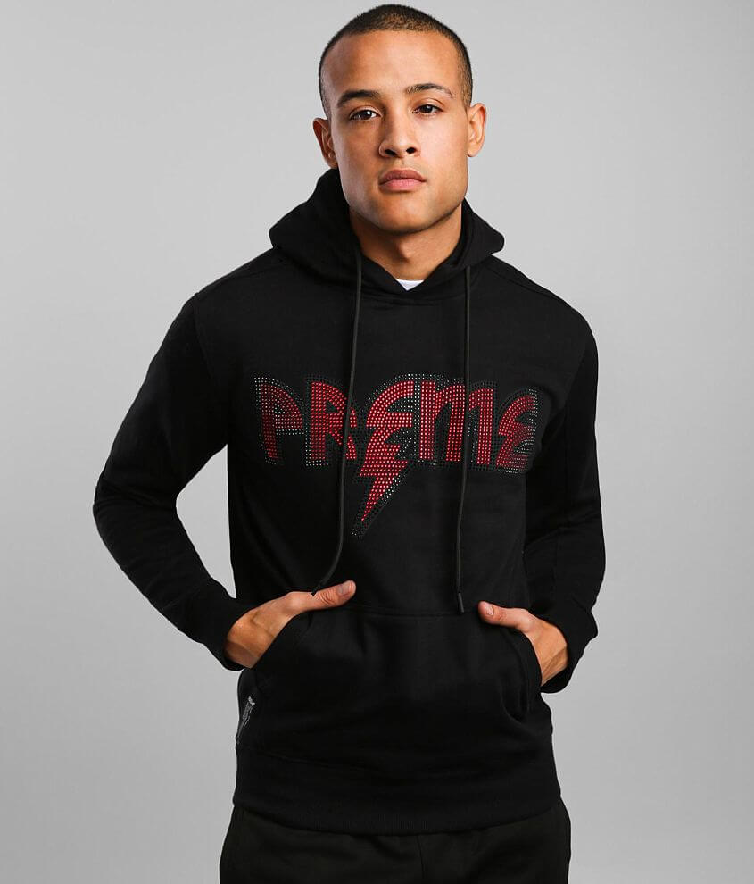 PREME Rhinestone Hooded Sweatshirt front view