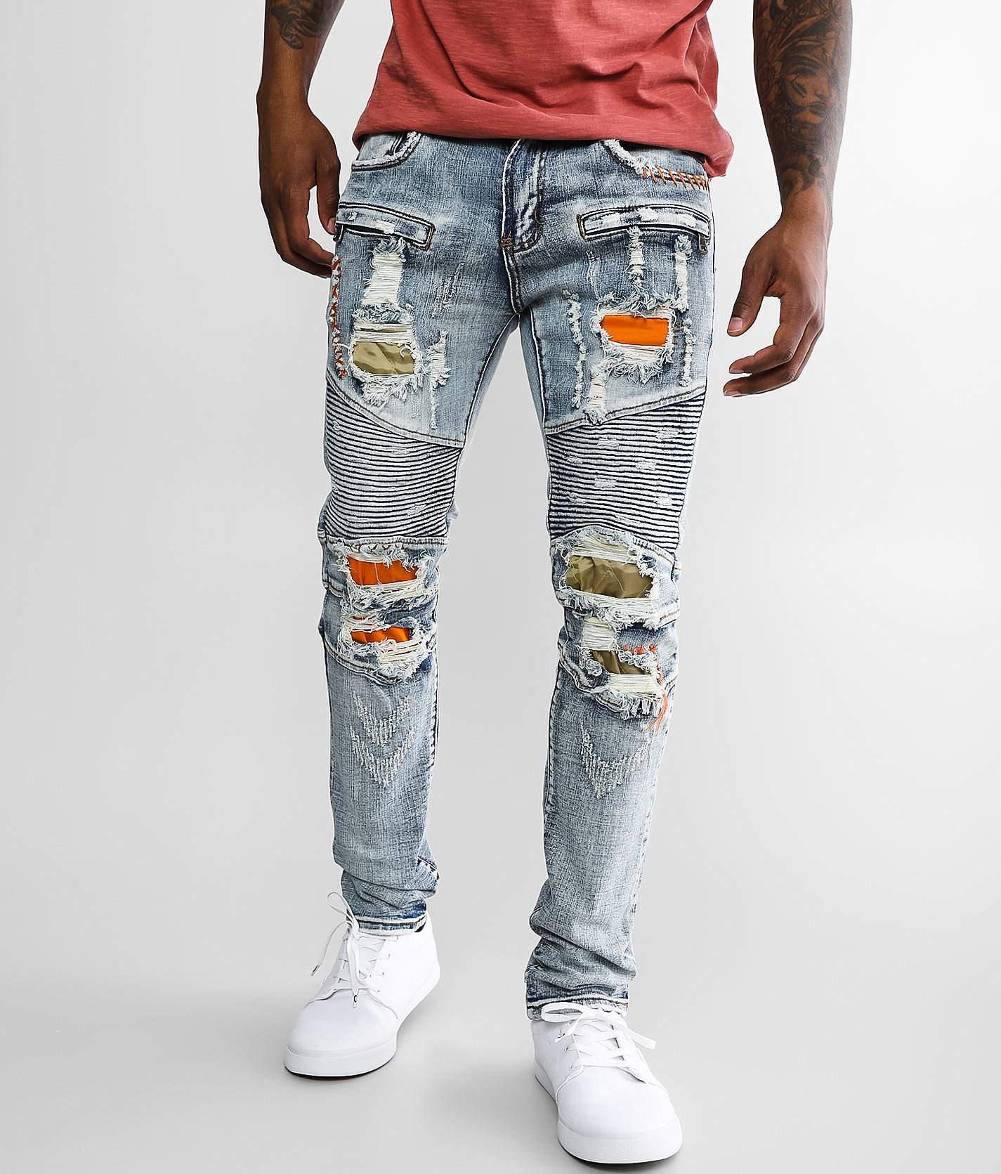 distressed jeans man