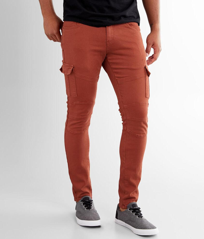 PREME Twill Cargo Skinny Stretch Pant Men's Pants in London Rust Buckle