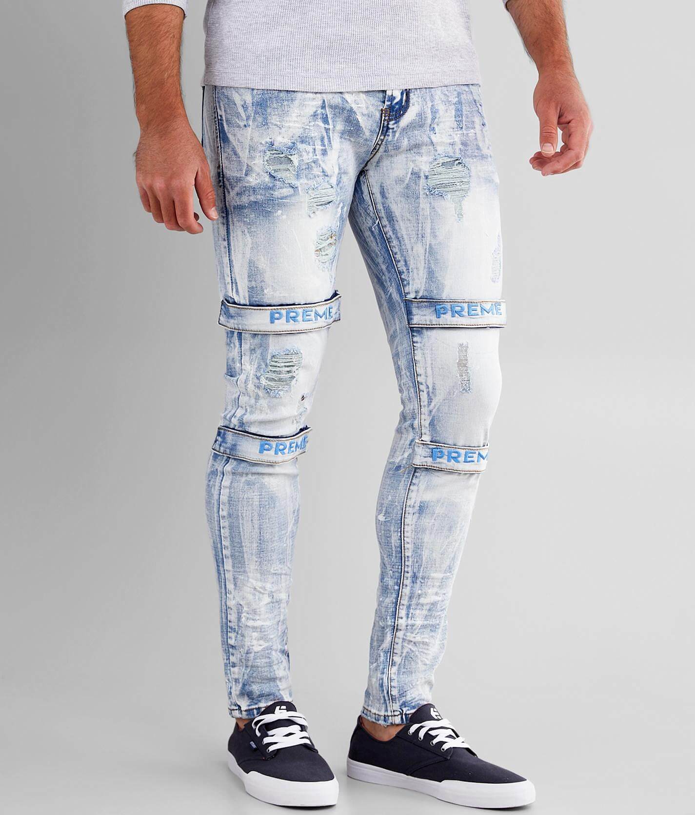 buckle skinny jeans mens