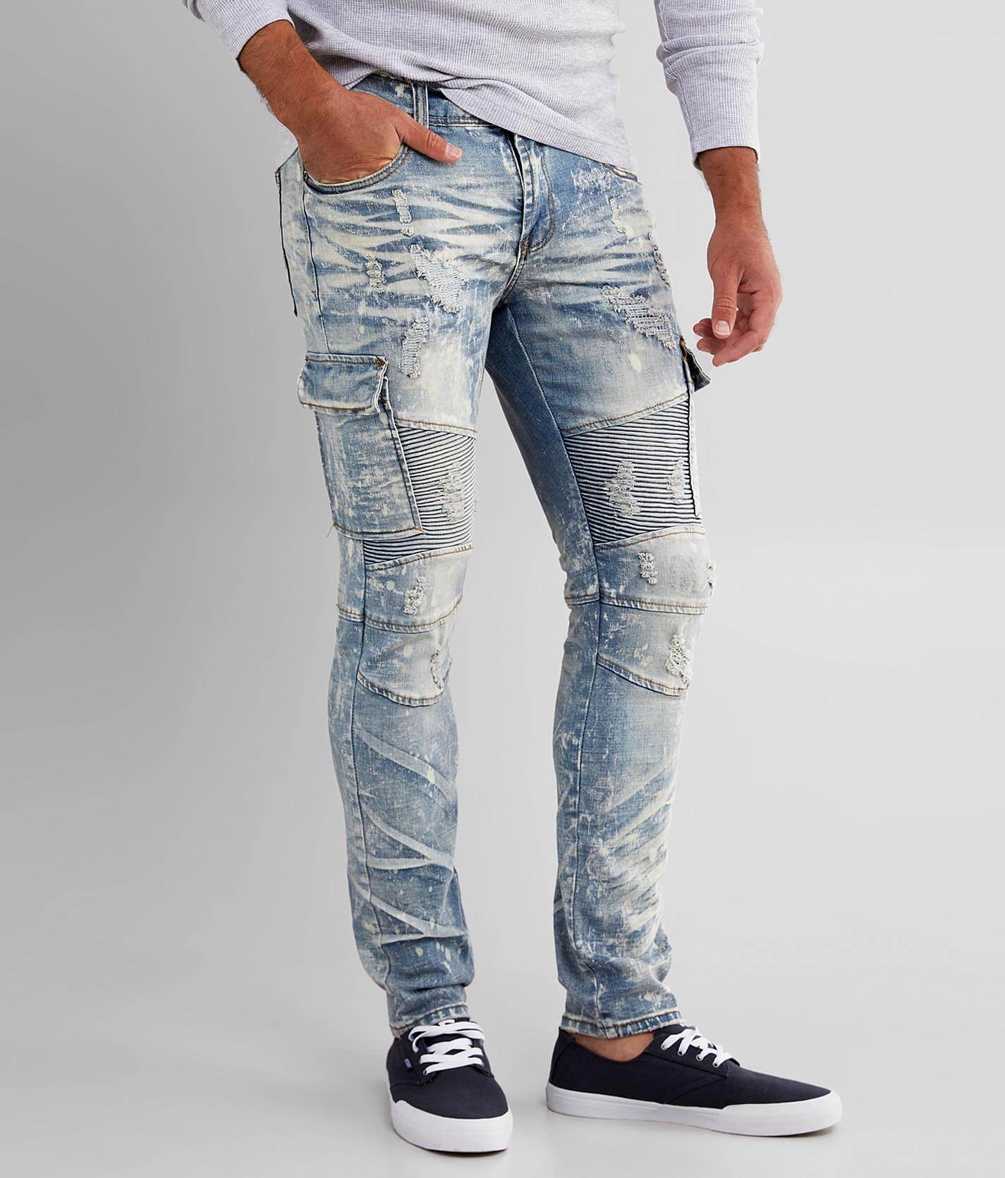 buckle biker jeans