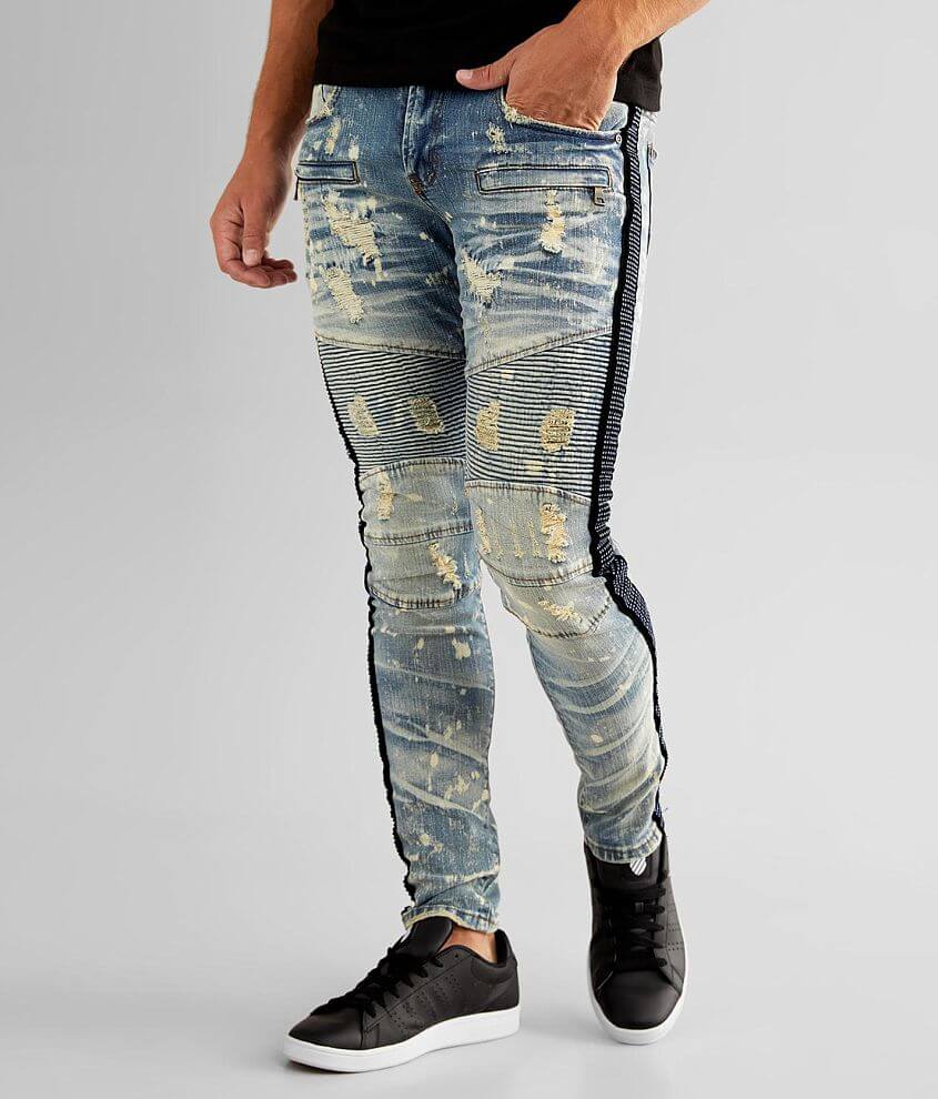 PREME Niagara Moto Skinny Stretch Jean - Men's Jeans in Niagara Indigo ...