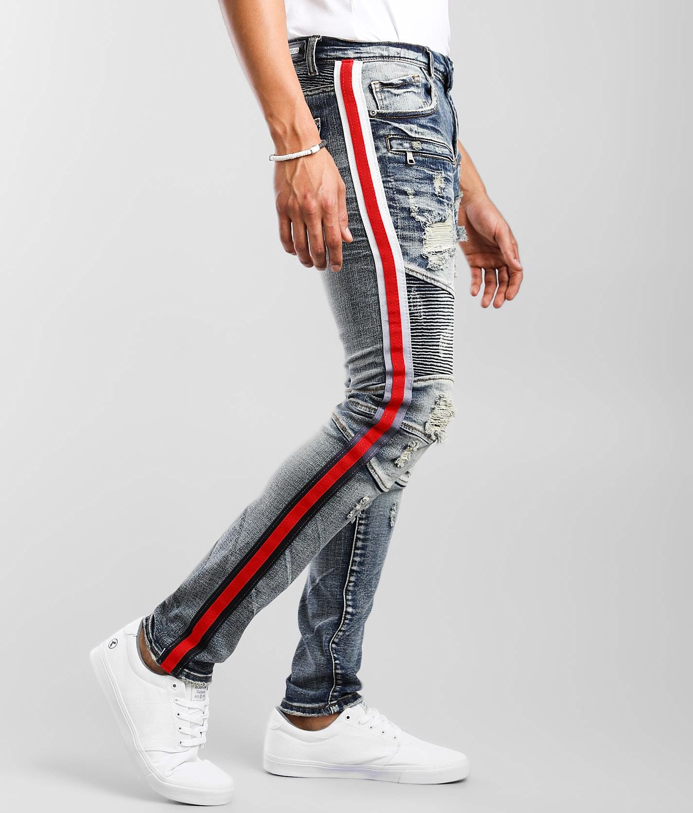 PREME Red Skinny Stretch Jean - Men's Jeans in Red