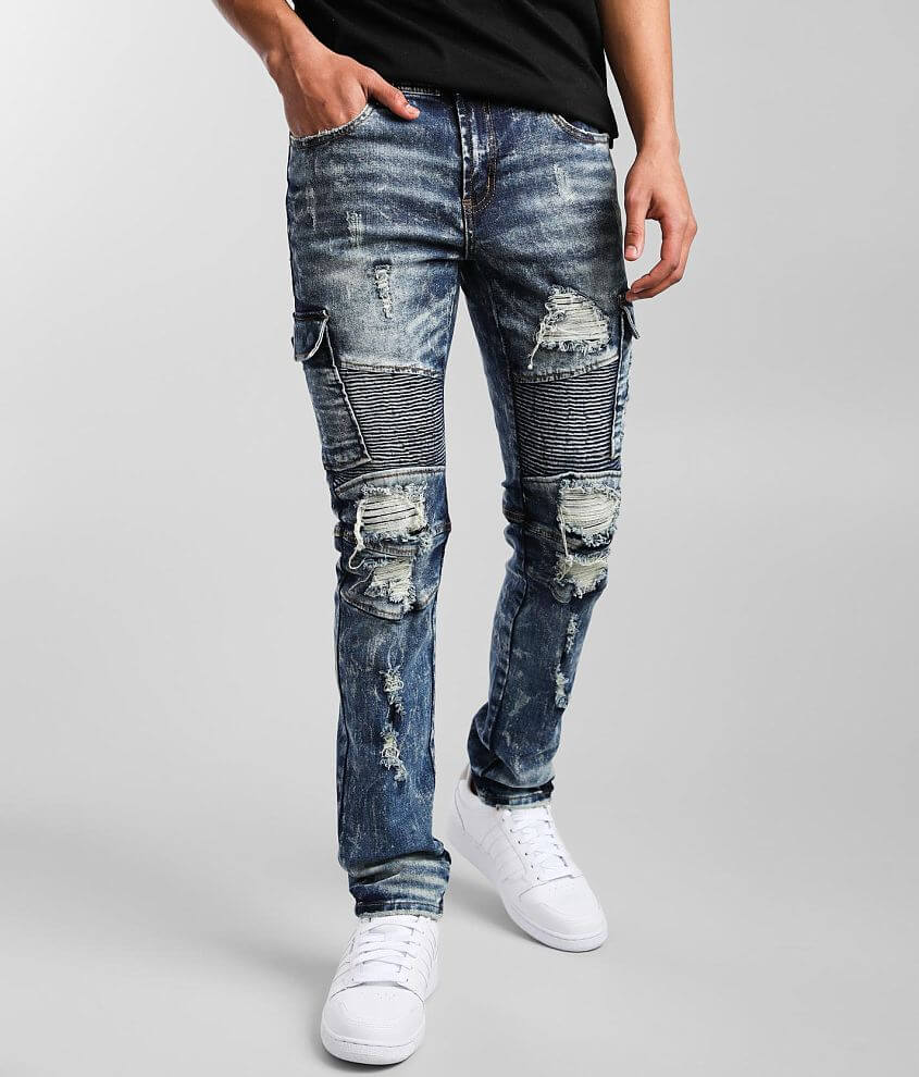 Buckle hot sale biker jeans