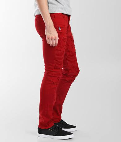 PREME Red Moto Skinny Stretch Jean FULL_RIGHT_SIDE