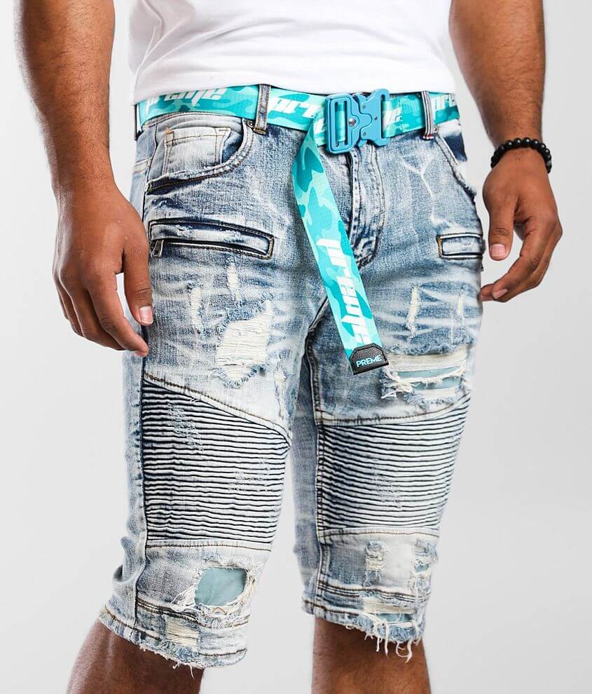 Moto jean shorts mens on sale