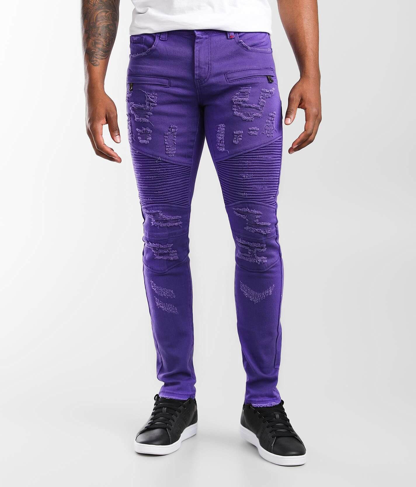 Purple Men's Slim Fit Jeans