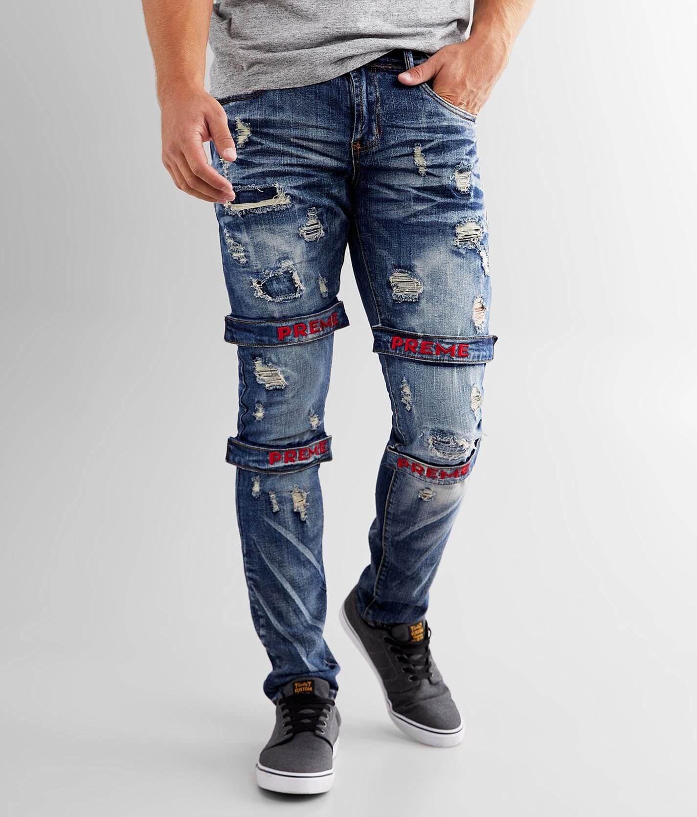 preme indigo jeans