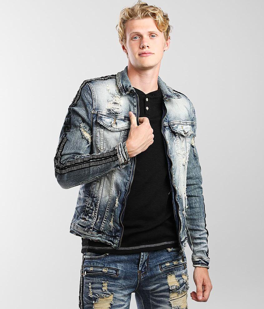 PREME Indigo Denim Stretch Jacket Men's Coats/Jackets in Indigo Buckle