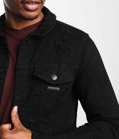 PREME Black Denim Stretch Jacket MISC_DETAIL_1