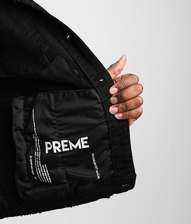PREME Black Denim Stretch Jacket MISC_DETAIL_2