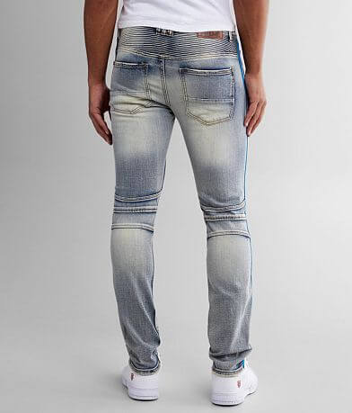 PREME Moto Side Stripe Skinny Stretch Jean BACK
