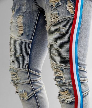 PREME Moto Side Stripe Skinny Stretch Jean MISC_DETAIL_1