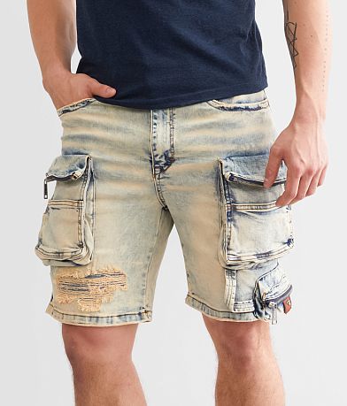 rare element© Slim 8" Cargo Stretch Short front view