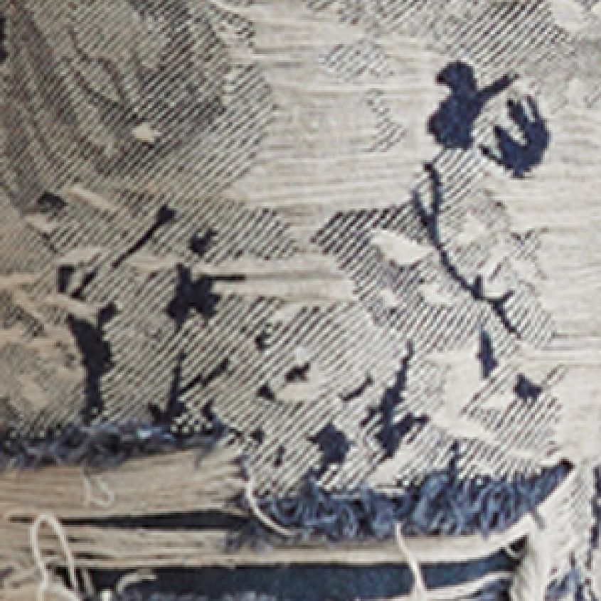 Indigo Denim Brocade