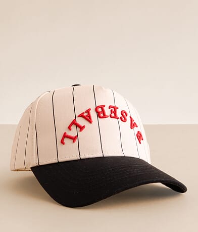 KenzKustomz Striped Baseball Hat front view