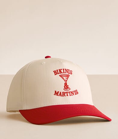 KenzKustomz Bikinis & Martinis Baseball Hat front view