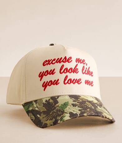 KenzKustomz You Love Me Camo Baseball Hat front view