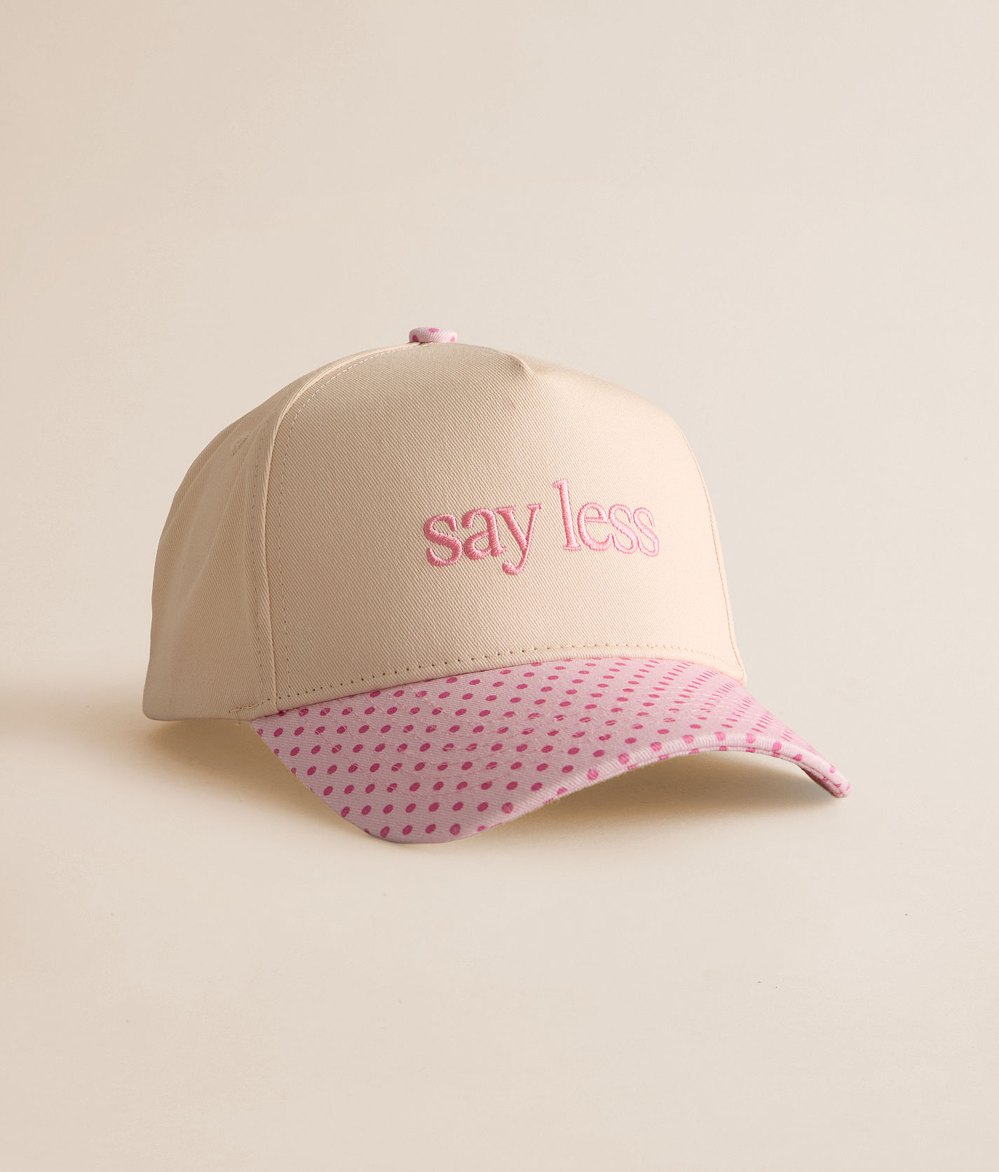 KenzKustomz Say Less Hat - Women's Hats in Cream Pink | Buckle