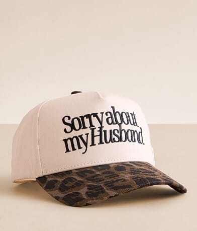 KenzKustomz Sorry About My Husband Baseball Hat front view