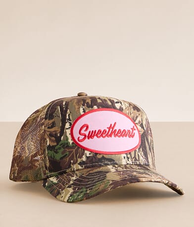 KenzKustomz Sweetheart Camo Baseball Hat front view