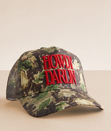 KenzKustomz Howdy Darlin' Camo Baseball Hat front view