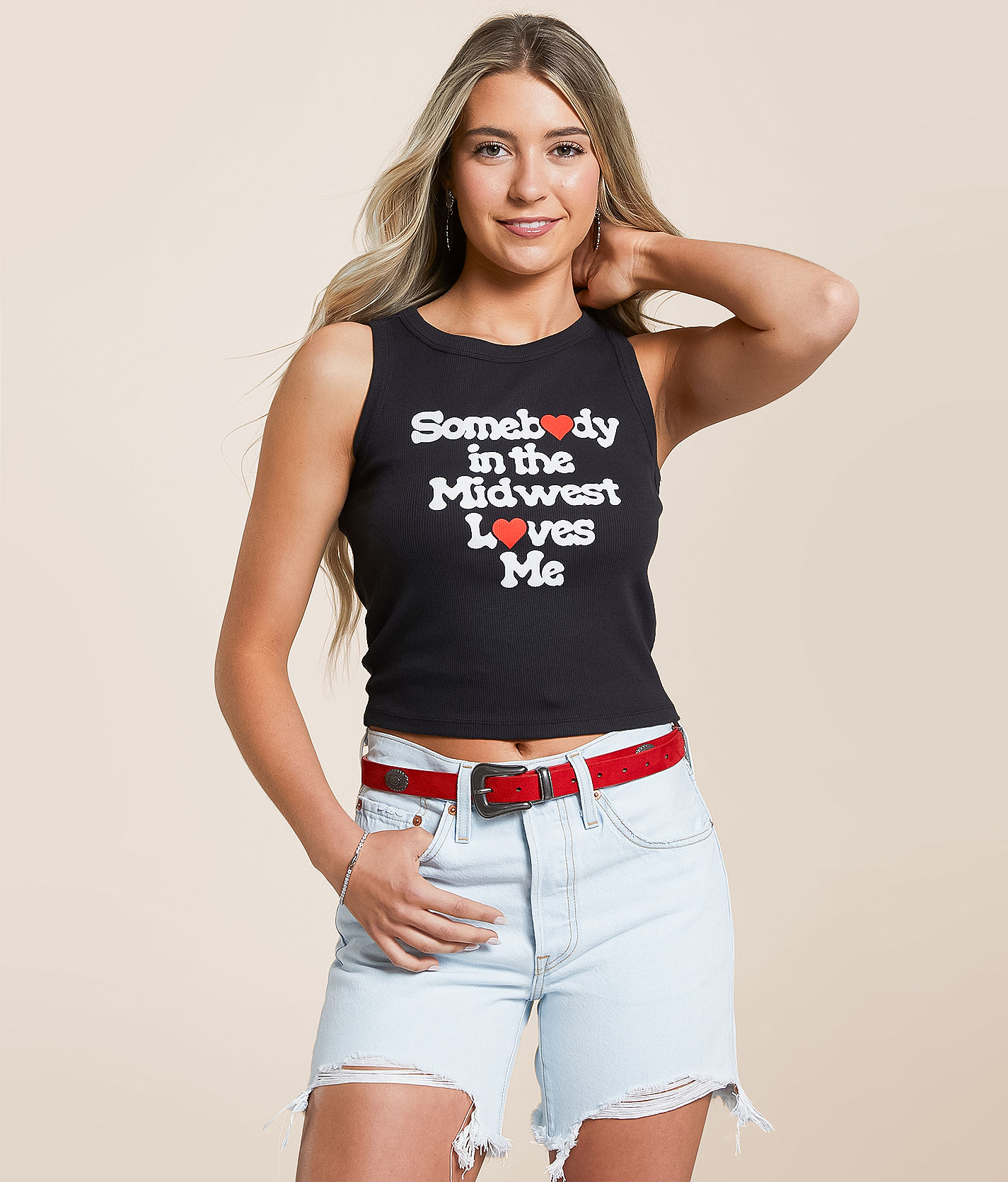 Girl Dangerous Somebody In The Midwest Loves Me Tank Top - Women's