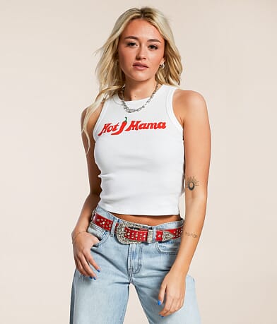Girl Dangerous Hot Mama Tank Top front view