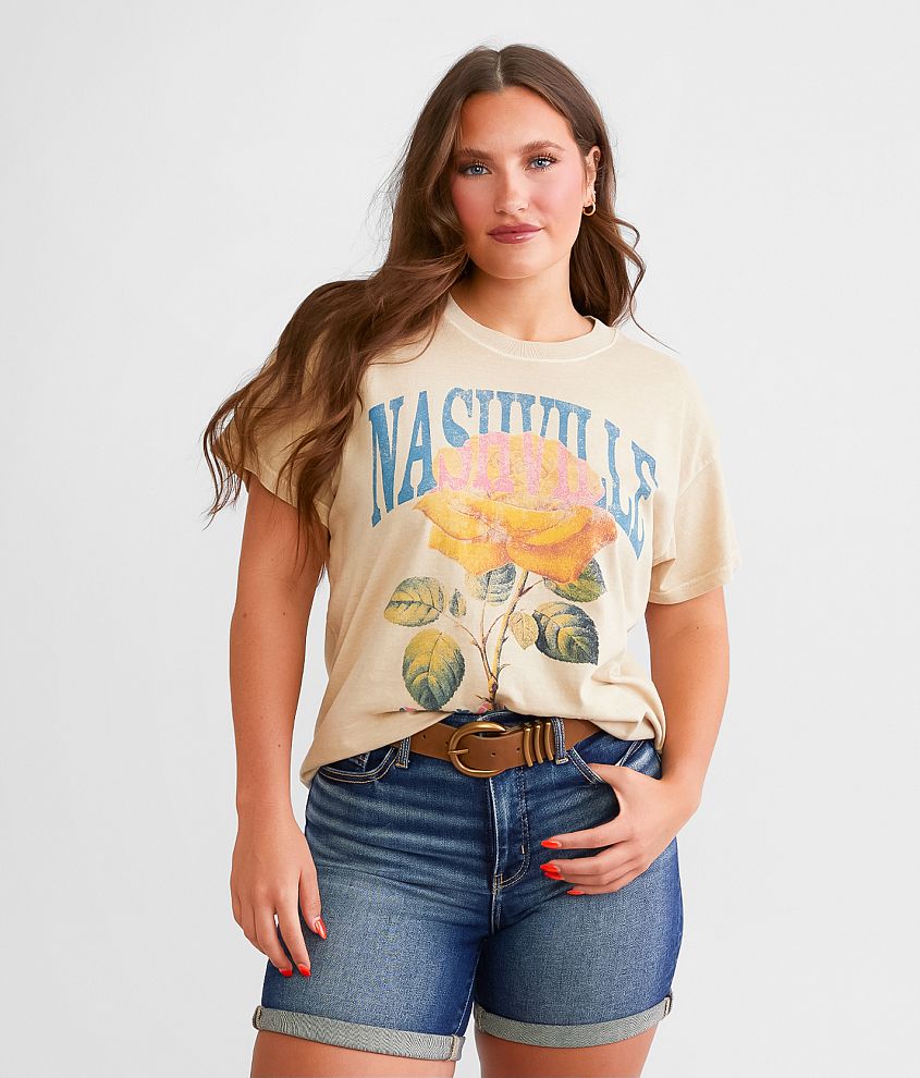 Girl Dangerous Nashville Rose Oversized T-Shirt front view