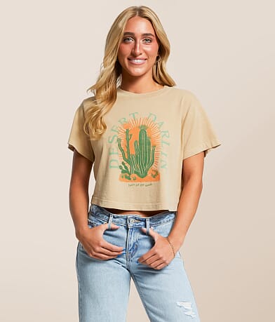 Girl Dangerous Desert Darlin' Cropped T-Shirt front view