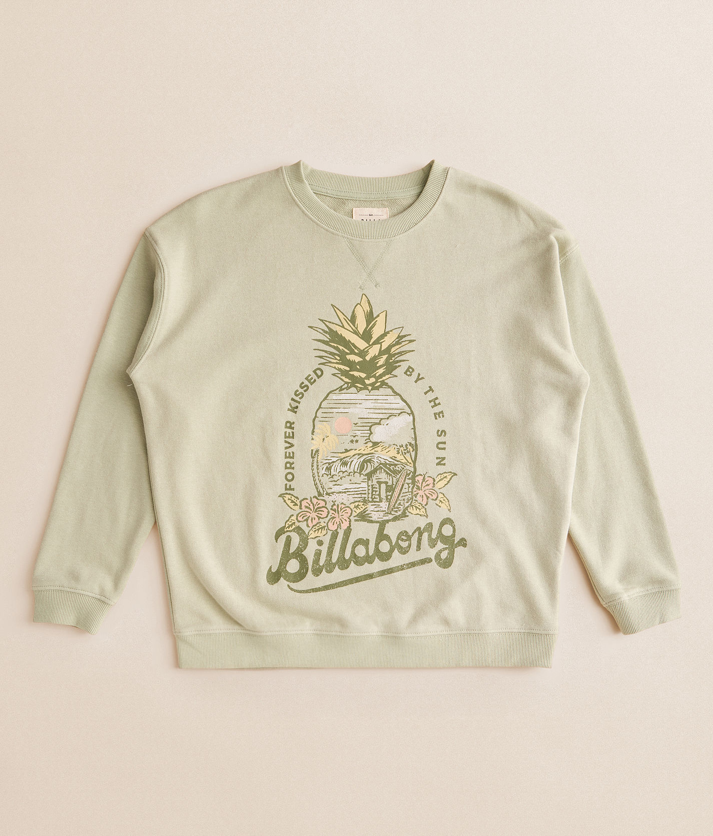 トップス bijou puff sweat Billabong Women's Ride In Oversized Crew Sweatshirt