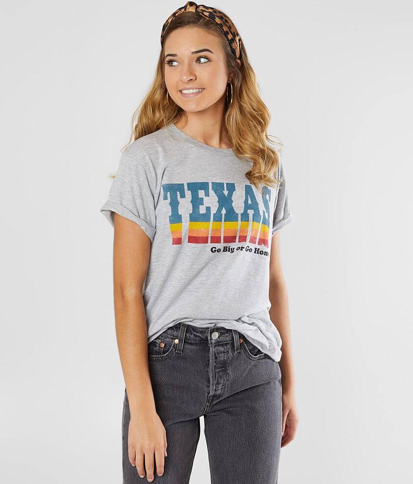Modish Rebel Texas Go Big Or Go Home T-Shirt front view