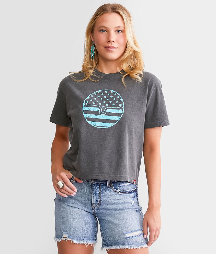 Kimes Ranch American Bullseye Cropped T-Shirt