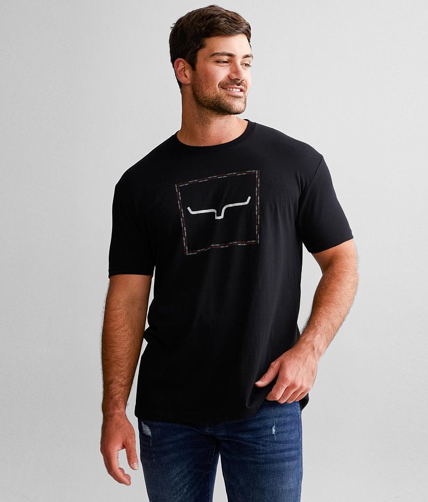 Kimes Ranch Brand Box T-Shirt - Men's T-Shirts in Graphite Black | Buckle