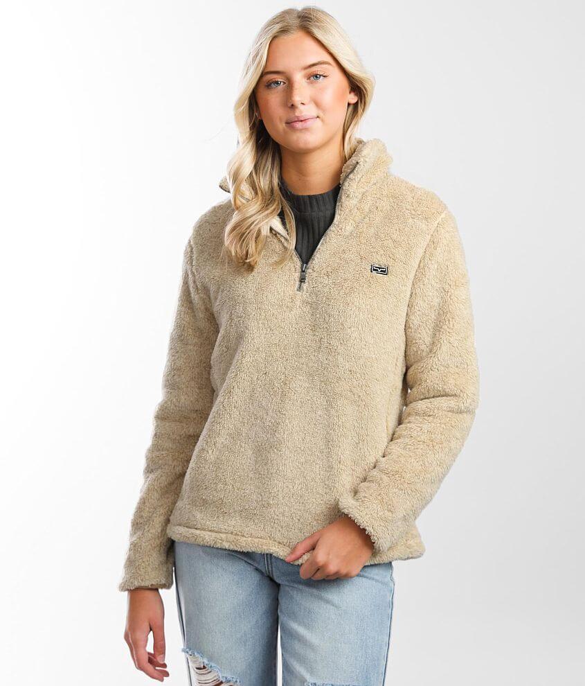 Kimes Ranch Sherpa Quarter Zip Pullover front view