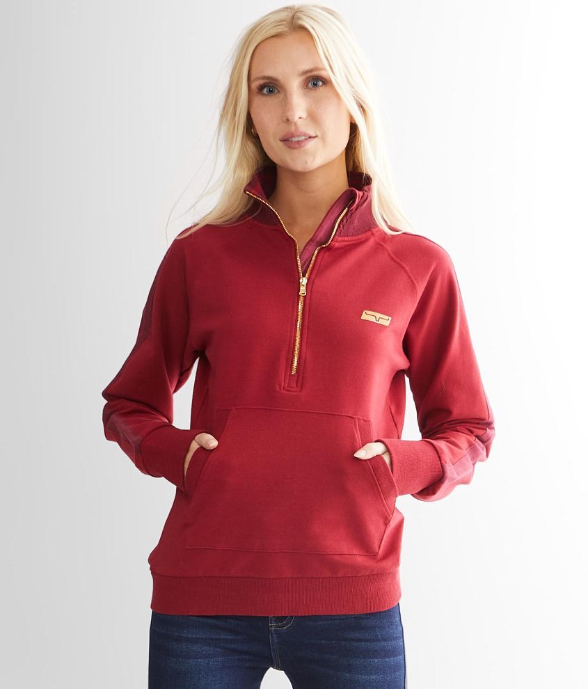 Kimes Ranch Womens Two Scoops Fleece Hoodie Red Berry