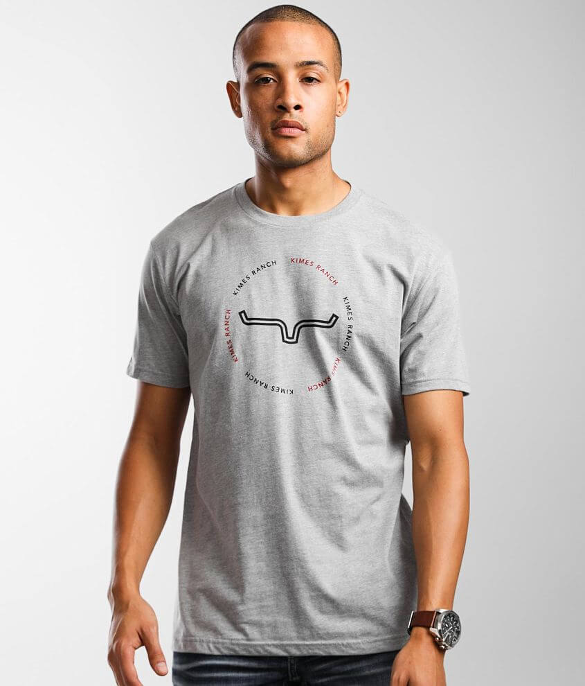 Kimes Ranch Circular T-Shirt - Men's T-Shirts in Grey Heather | Buckle