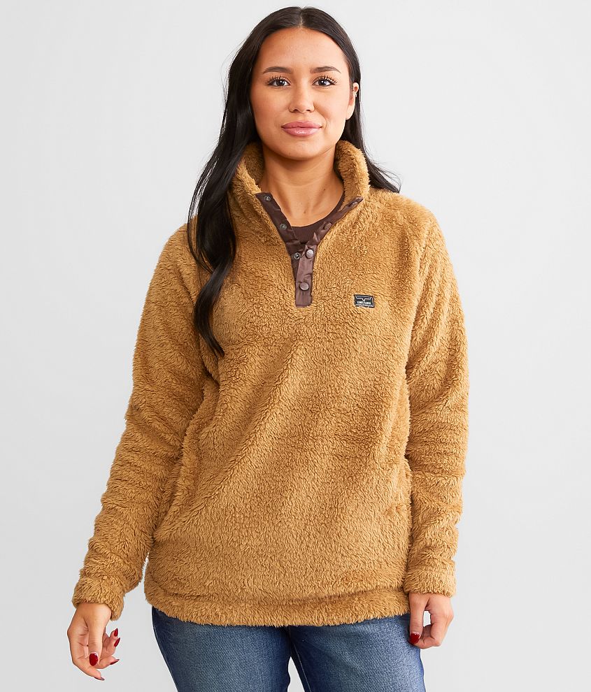 Kimes Ranch Fozzie Quarter Snap Sherpa Pullover front view