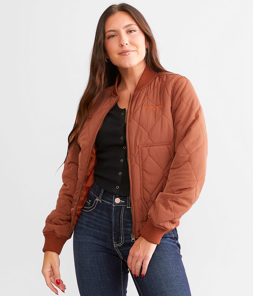 Quilted Bomber Jacket for Women