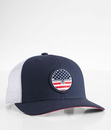 Kimes Ranch Stars N Stripes Trucker Hat front view