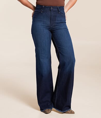Kimes Ranch Olivia High Rise Wide Leg Stovepipe Jean front view