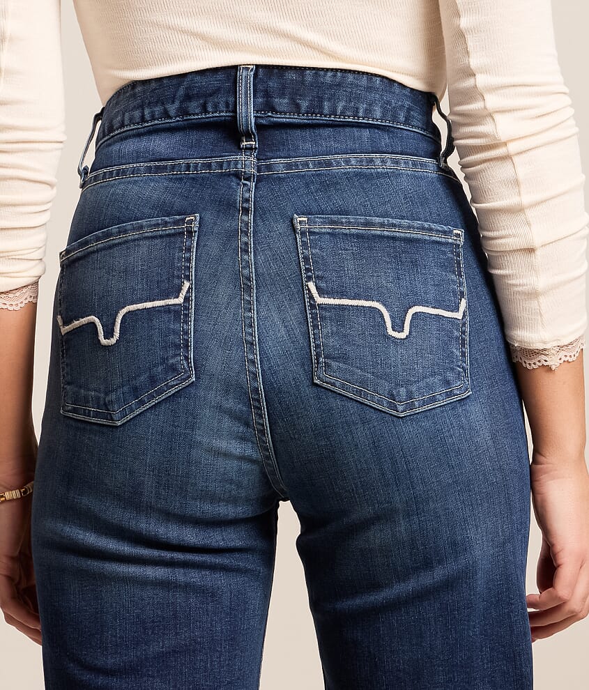 Olivia High Rise Wide Leg Stovepipe Jean