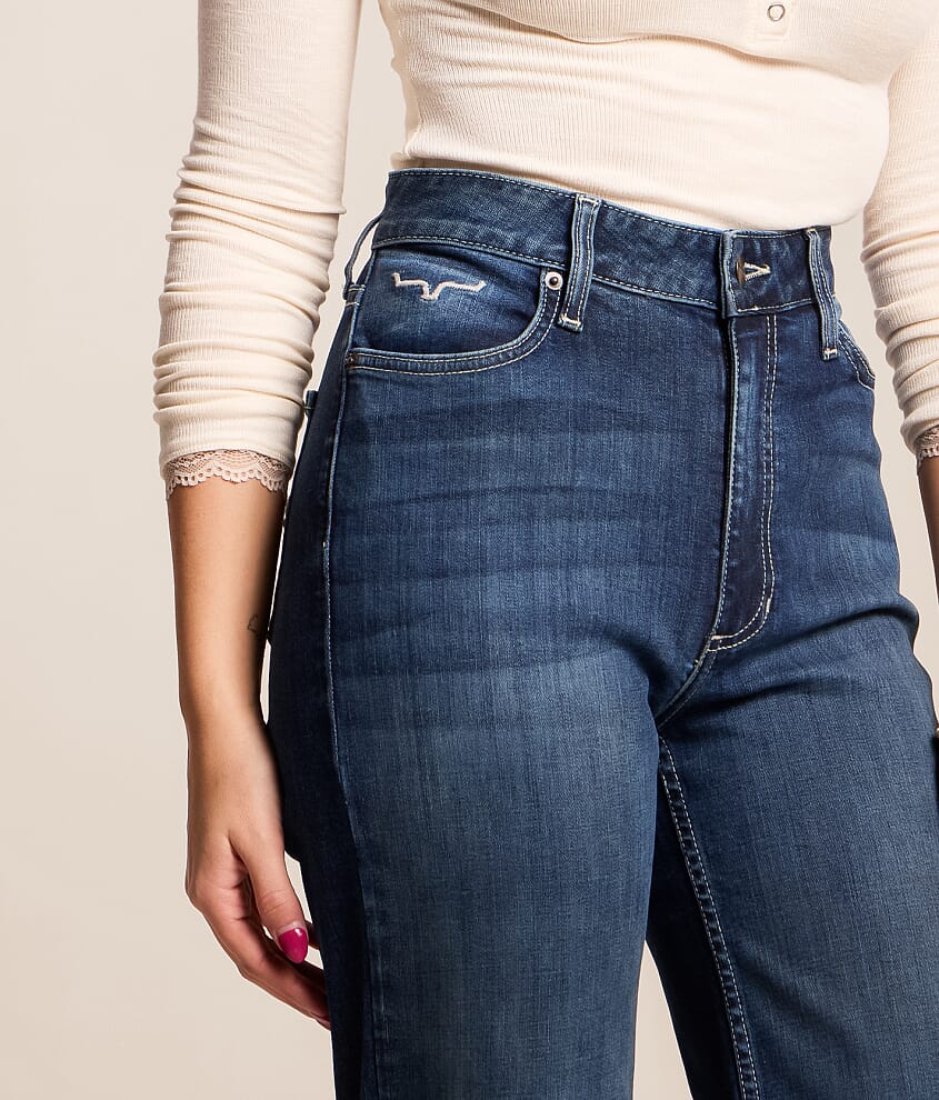Olivia High Rise Wide Leg Stovepipe Jean
