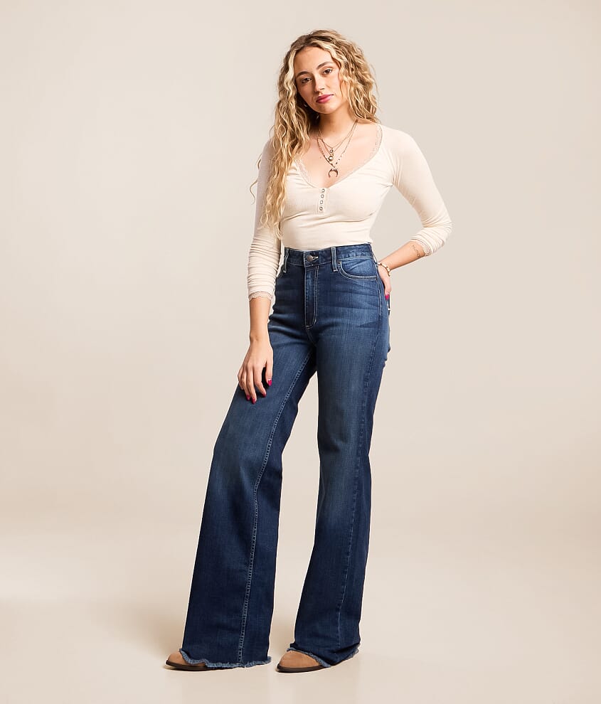 Olivia High Rise Wide Leg Stovepipe Jean