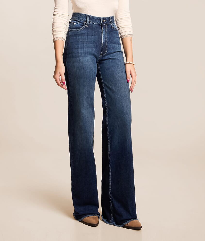 Olivia High Rise Wide Leg Stovepipe Jean