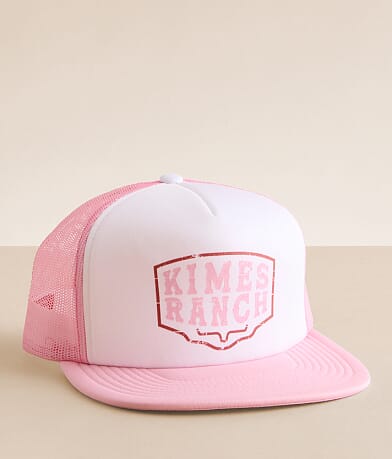 Kimes Ranch Woodblock Trucker Hat front view