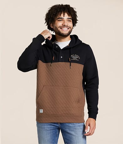 Kimes Ranch Ogden Hooded Henley Sweatshirt front view