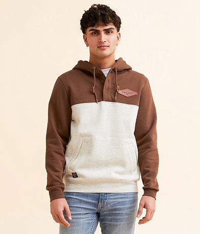 Kimes Ranch Ogden Hooded Henley Sweatshirt front view