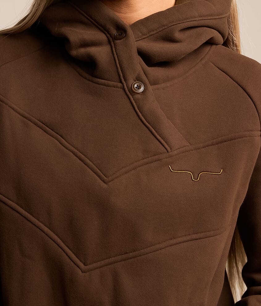 Ella Hooded Henley Sweatshirt