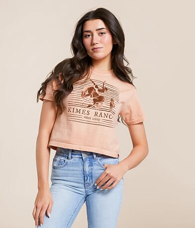 Kimes Ranch Randy Bareback Cropped T-Shirt front view